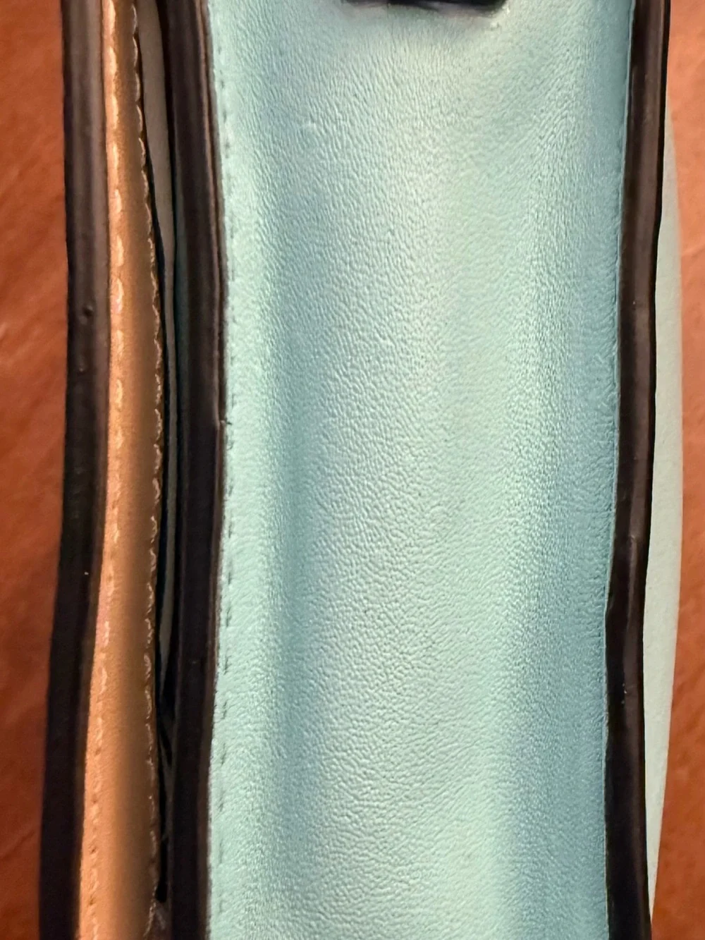 kate spade Hampton Road Julia Aqua Leather Crossbody Shoulder Clutch